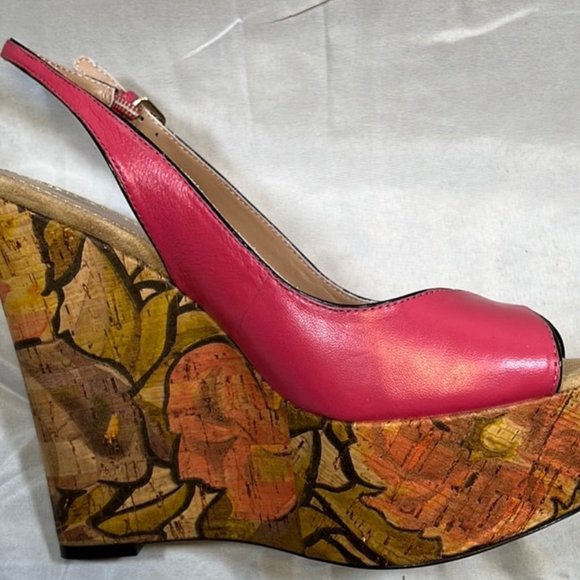 JEAN-MICHEL CAZABAT Women's • Tiki •. Wedge Platform Sandal - Picture 3 of 6